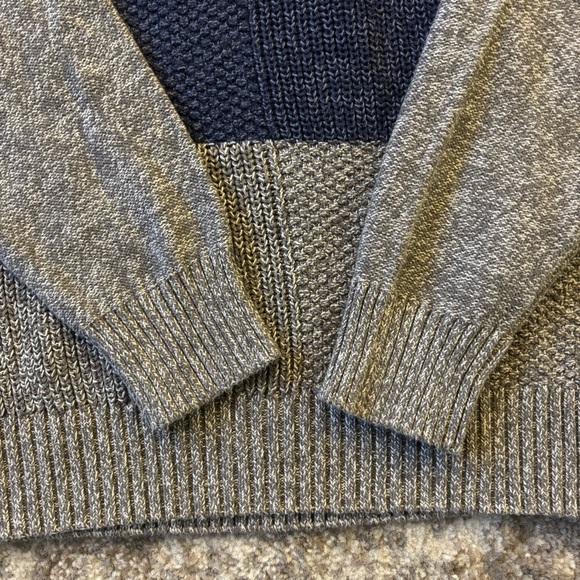 U.S. Polo Assn. Men's Blue and Gray Crewneck Sweater - Picture 6 of 13